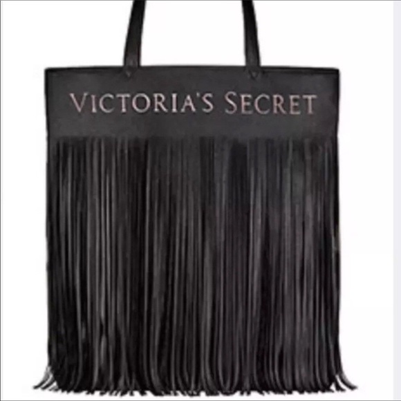NWT Victoria Secret Limited Edition Fringe Tote - Picture 2 of 3